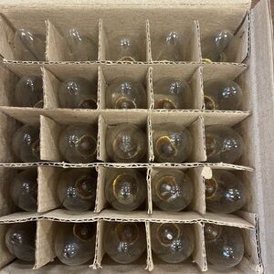 Set of 25 C9 Replacement Light Bulbs - Transparent/Clear.   7W/130V